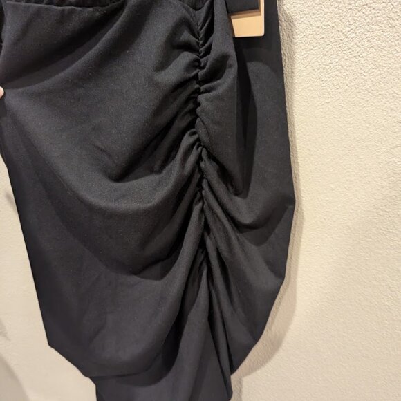 Halogen * Women’s Gathered Midi Dress * Size 2X – Black (NWT) 🖤 - Picture 7 of 7